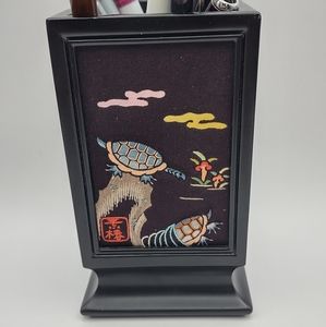 Traditional Korean embroidery art pencil holder